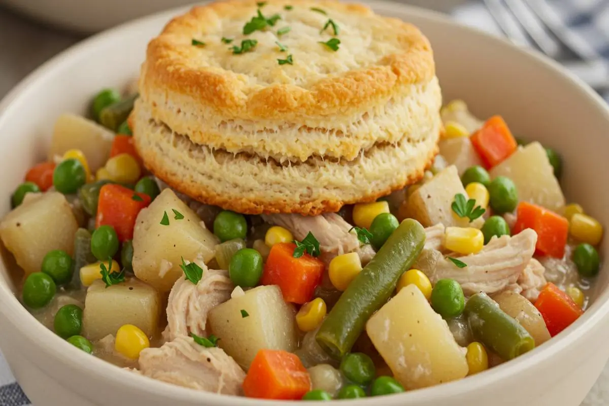 Recipe card for Crockpot Classic Chicken Pot Pie