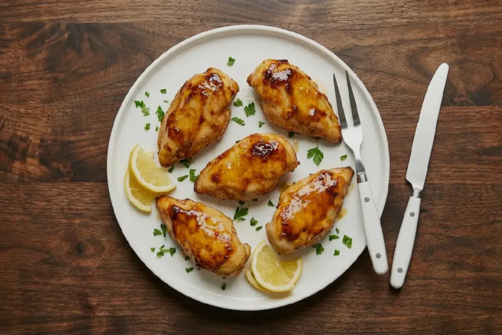 Air Fryer Maple Chicken Breast — Sticky-Sweet, Juicy, Fast Air Fryer Maple Chicken Breast Glazed Air Fryer maple chicken breasts served on a white plate