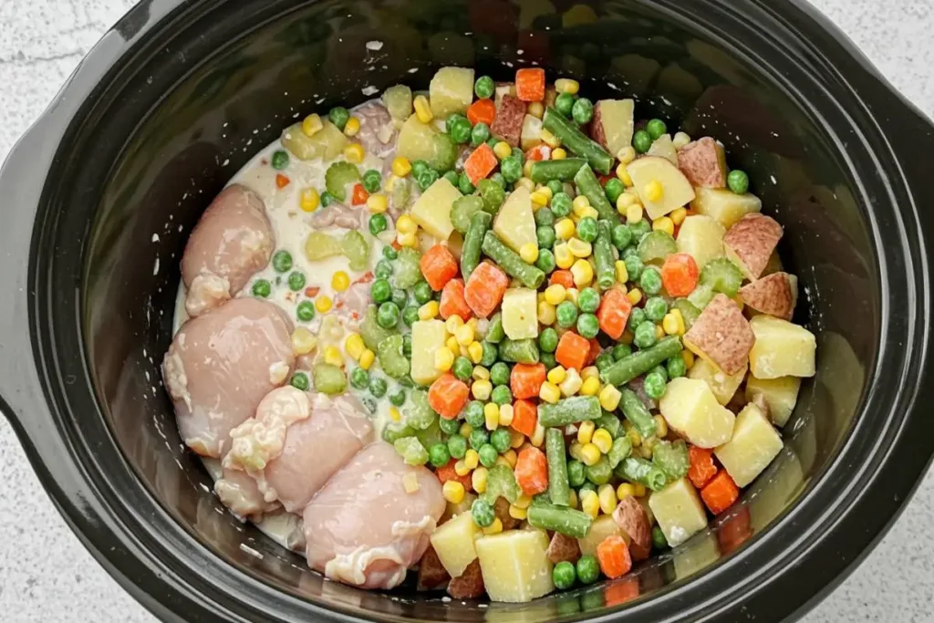Classic Chicken Pot Pie, Crockpot Simple and Comforting classic chicken pot pie Classic Chicken Pot Pie, Crockpot Simple and Comforting classic chicken pot pie