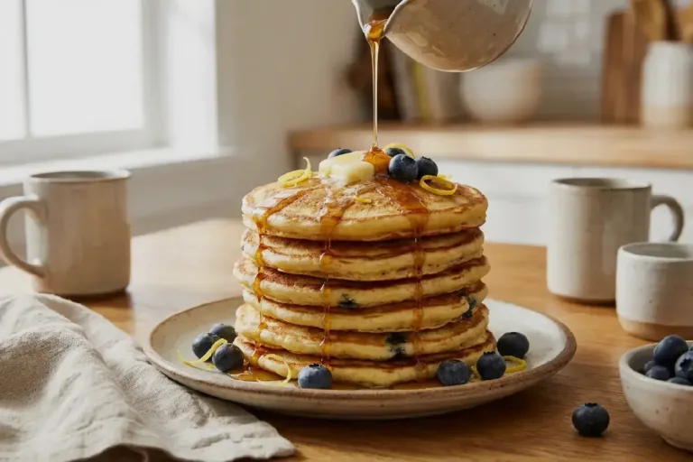 Lemon Blueberry Pancakes – 3 Bright Layers of Brunch Joy