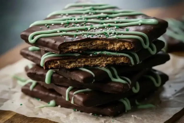 Mint Chocolate Graham Crackers? Cool, Crisp Little Bites to Share Samoa Brownies