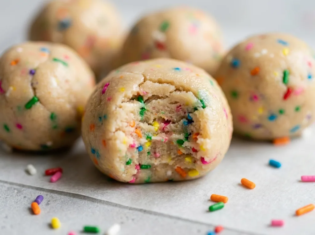 Cake Batter Protein Balls Cake Batter Protein Balls