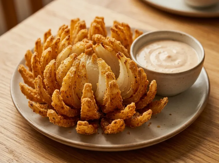 Easy Blooming Onion in Air Fryer Honey Garlic Chicken Wings