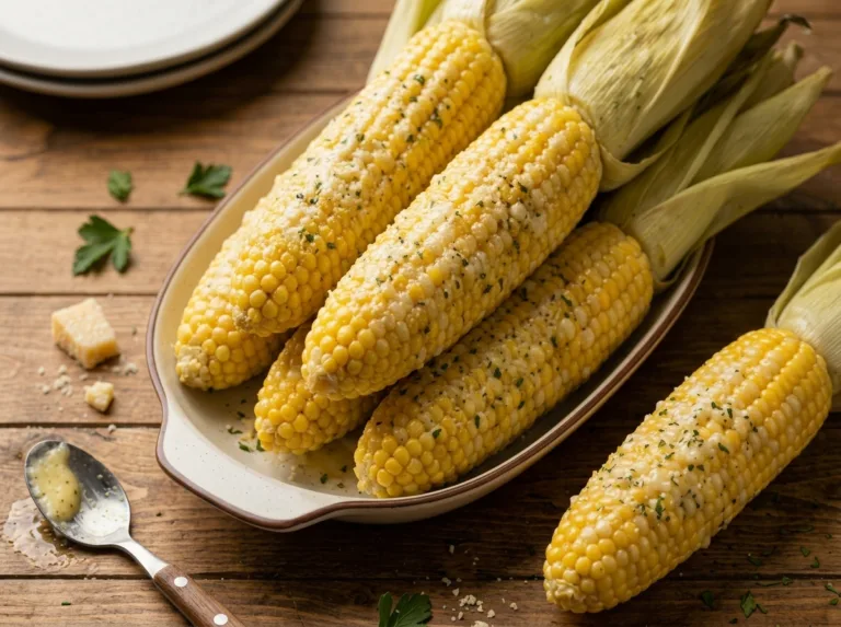 Garlic Parmesan Corn on the Cob Honey Garlic Chicken Wings