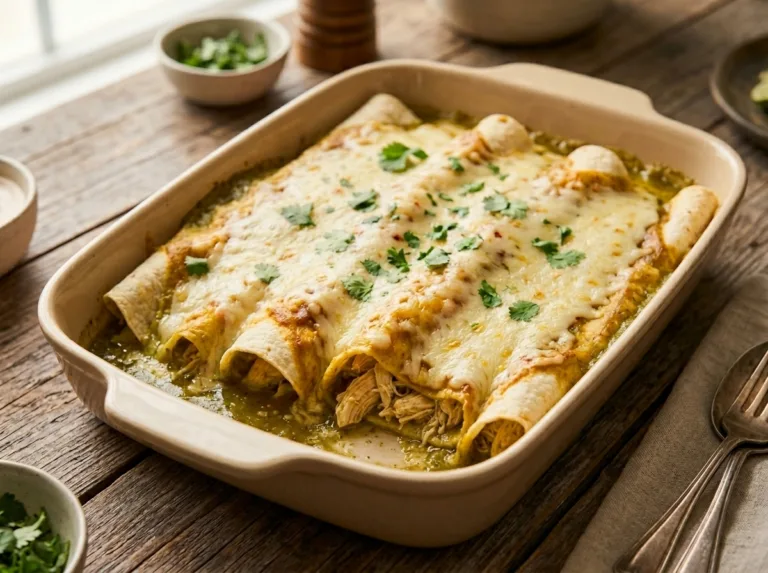 High Protein Chicken Enchiladas