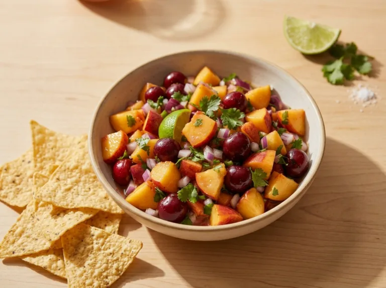 Peach Cherry Salsa Peach Cherry Salsa