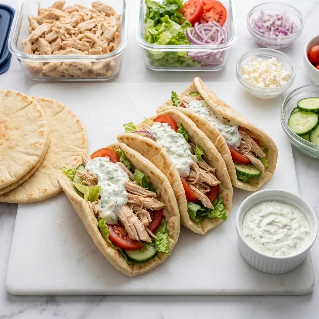 Slow Cooker Chicken Gyros Slow Cooker Chicken Gyros