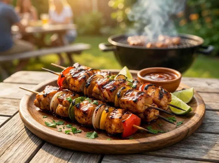 Grilled BBQ Chicken Skewers Maple Dijon Chicken Bowl