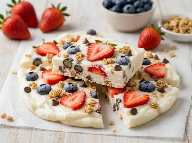 Frozen Yogurt Bark for Busy Nights Strawberry Shortcake Cups