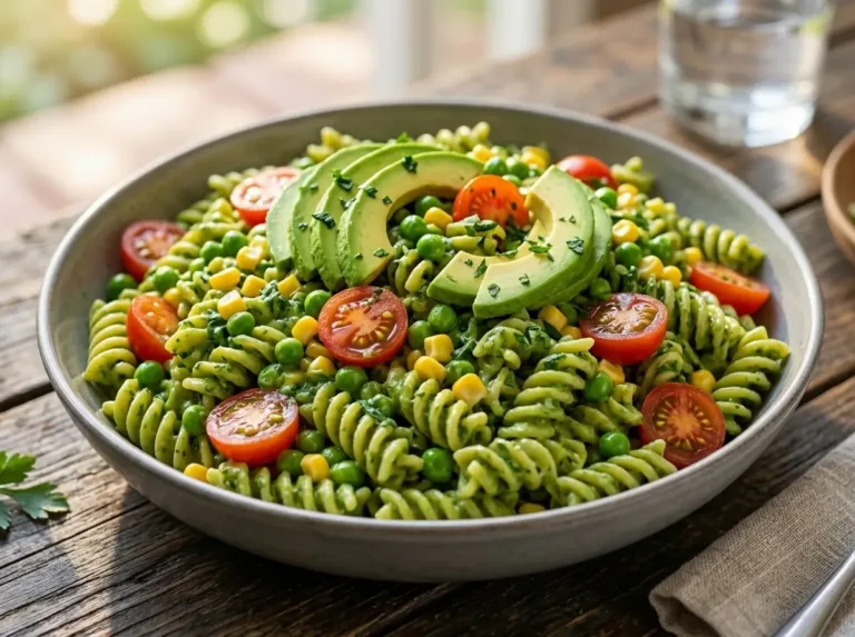 Creamy Avocado Pasta Salad with Fresh Herbs Watermelon Feta Salad