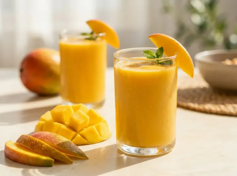 Mango Smoothie with Tropical Sunshine Flavor Mango Smoothie