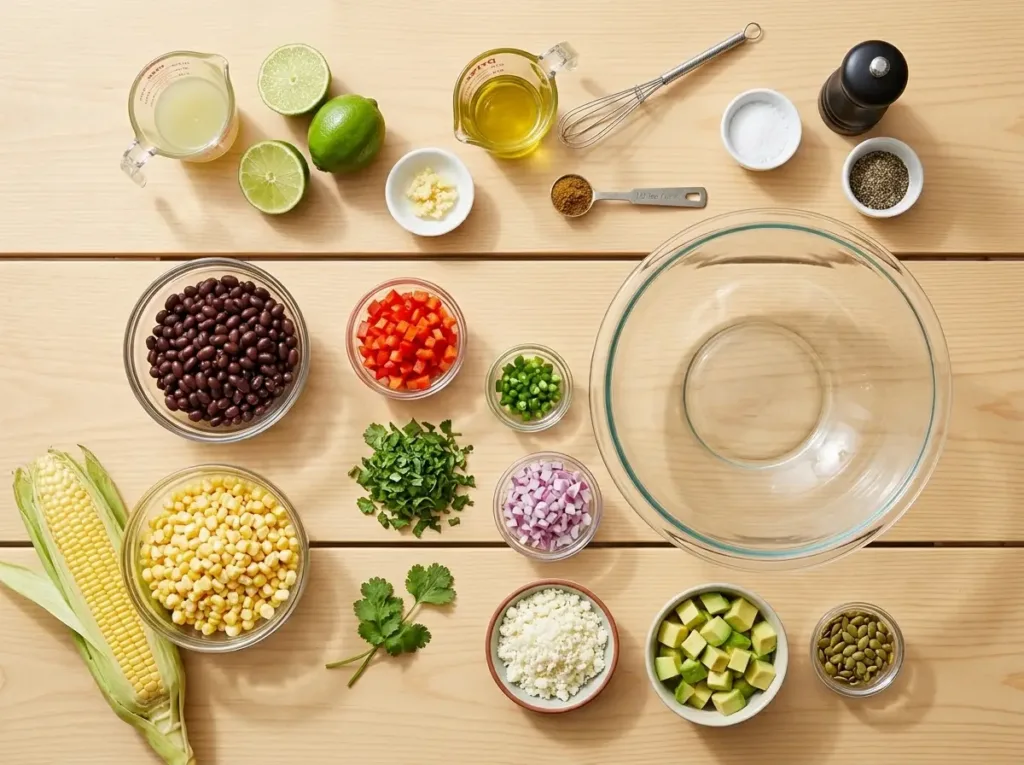 Corn and Black Bean Salad with Lime Dressing Corn and Black Bean Salad