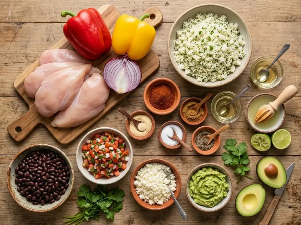 Chicken Fajita Bowls | Tex-Mex Dinner Idea Chicken Fajita Bowls