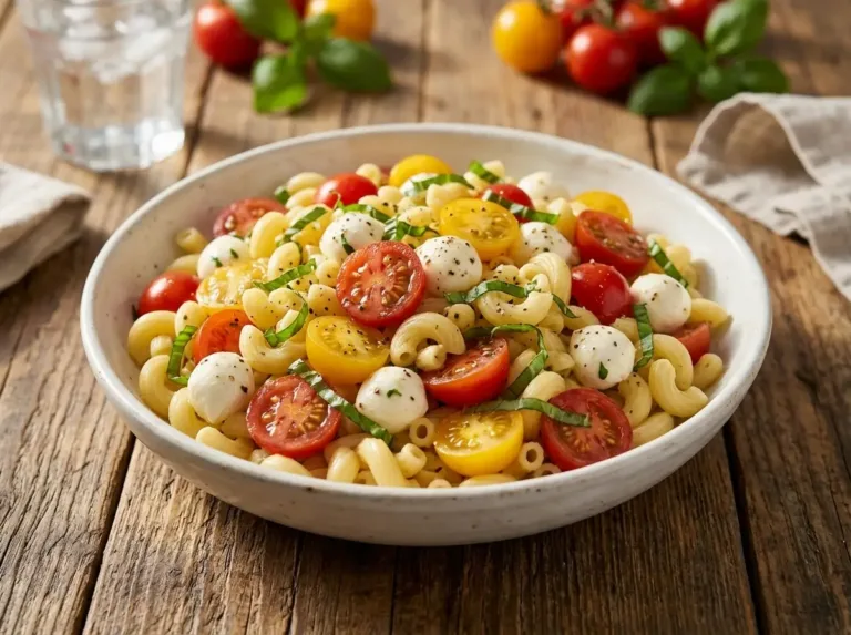 Caprese Pasta Salad with Tomatoes and Basil Watermelon Feta Salad
