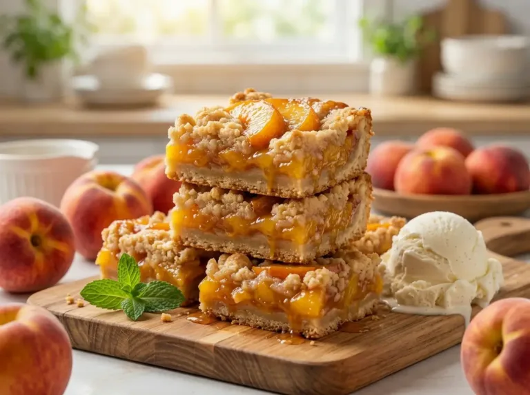 Golden Peach Cobbler Bars Strawberry Shortcake Cups