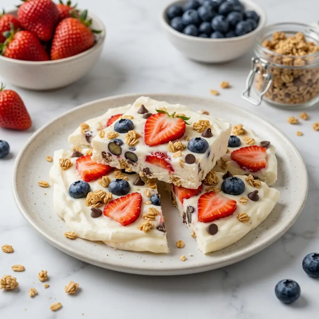 Frozen Yogurt Bark for Busy Nights Frozen Yogurt Bark Frozen Yogurt Bark for Busy Nights Frozen Yogurt Bark