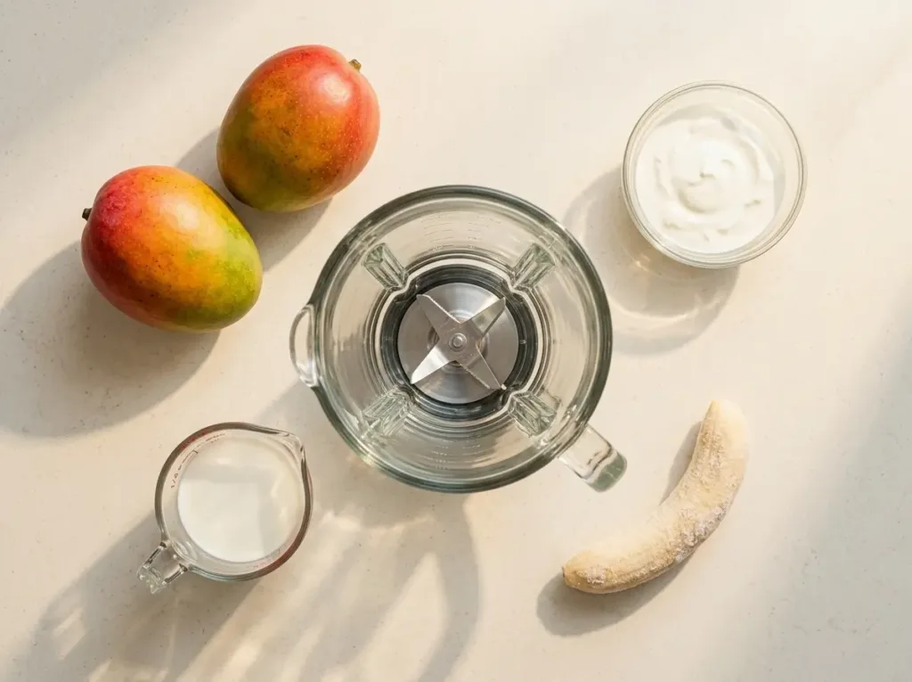 Mango Smoothie with Tropical Sunshine Flavor Mango Smoothie