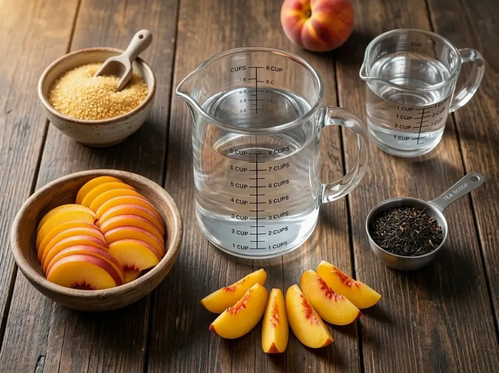 Chilled Iced Peach Tea Iced Peach Tea