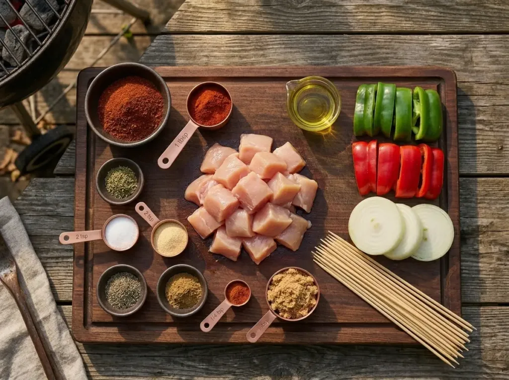 Grilled BBQ Chicken Skewers Grilled BBQ Chicken Skewers