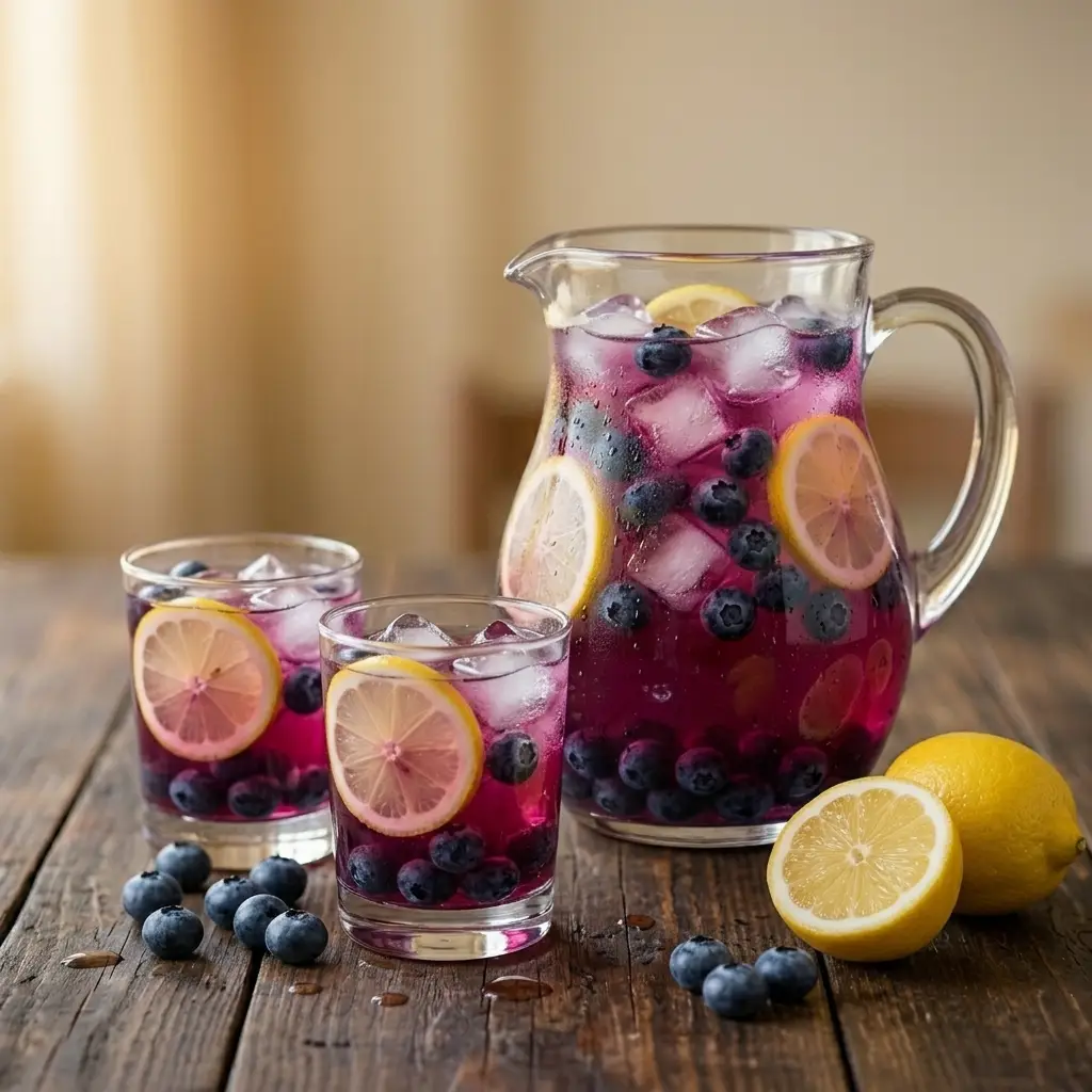 Blueberry Lemonade with a Bright Berry Twist Blueberry Lemonade