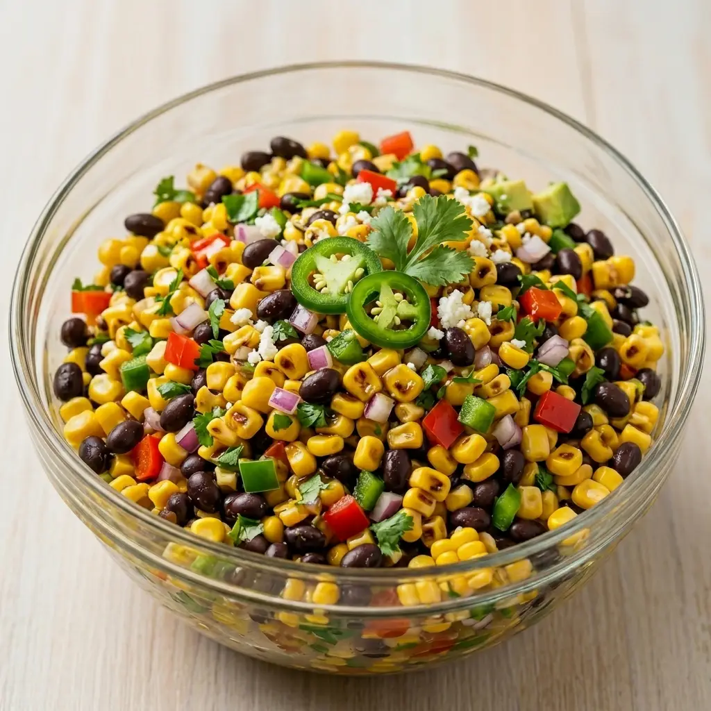 Corn and Black Bean Salad with Lime Dressing Corn and Black Bean Salad