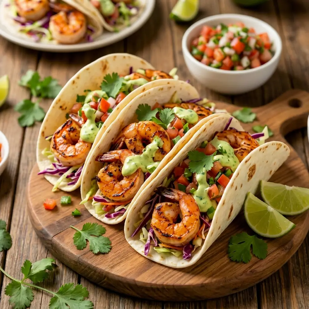 Grilled Shrimp Tacos with Fresh Summer Salsa Grilled Shrimp Tacos Grilled Shrimp Tacos with Fresh Summer Salsa Grilled Shrimp Tacos