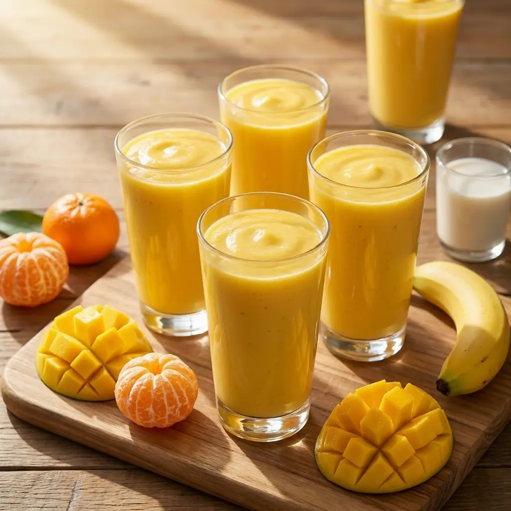 Pineapple Mango Smoothie with Tropical Flavor Pineapple Mango Smoothie