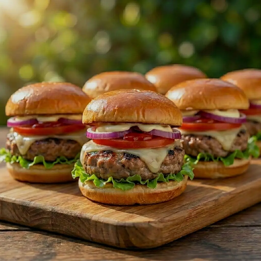 Turkey Burger Sliders for Summer Cookouts Turkey Burger Sliders