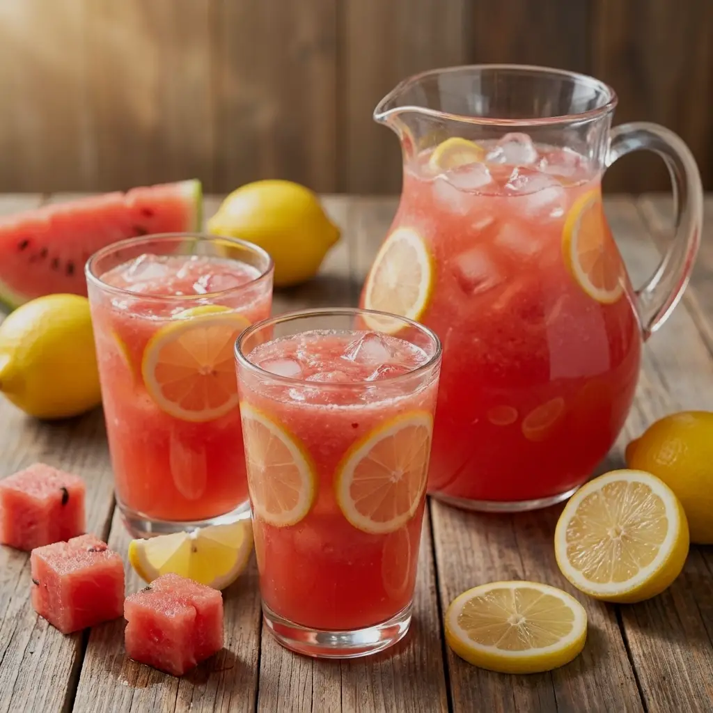 Watermelon Lemonade with Fresh Citrus Flavor Watermelon Lemonade Watermelon Lemonade with Fresh Citrus Flavor Watermelon Lemonade